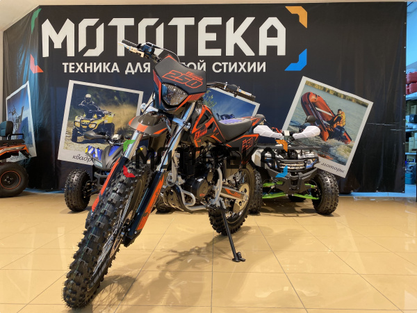 Мотоцикл кроссовый / эндуро FXMOTO (ФХМото) YZ - 250 чёрный | Мототека
