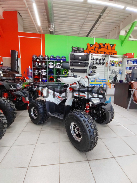 Квадроцикл подростковый Zuumav (Зуумав) HUNTER 150 PRO белый (машинокомплект) | Мототека